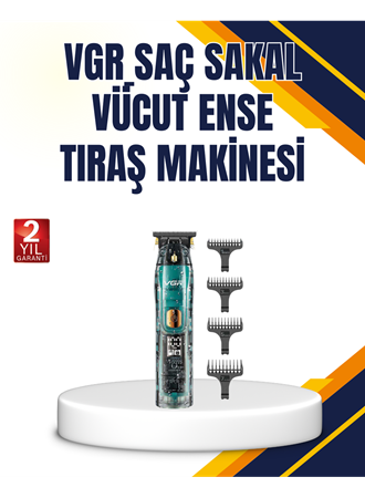VGR V-695 Profesyonel Tıraş Makinesi Seramik Bıçaklı Turbo Güçlü Motor