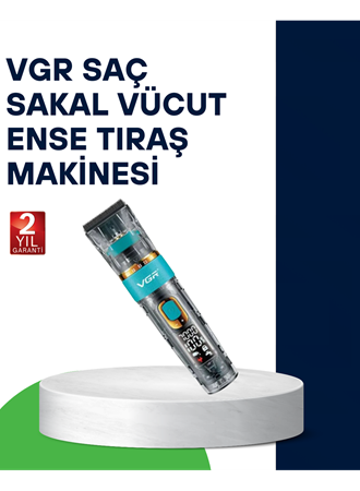 VGR V-695 Profesyonel Saç ve Sakal Kesme Makinesi Şarjlı ve Kablolu Kullanım