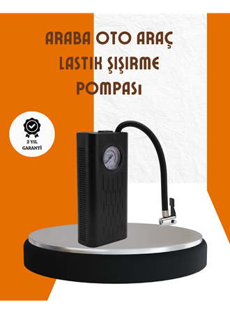 Type-C Şarjlı Güçlü Elektrikli Kompresör Motosiklet Oto Bisiklet İçin