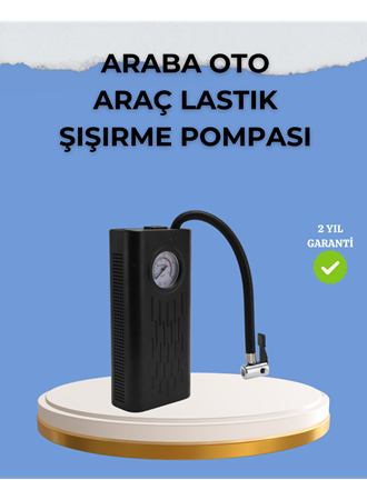 Çok Fonksiyonlu Dijital Gösterge Elektrikli Lastik Pompası