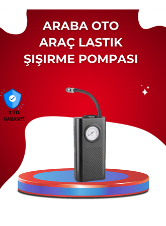 USB Şarjlı Kompakt Elektrikli Hava Kompresörü 3000 mAh