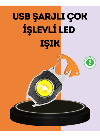 LED Işıklı Acil Durum Düdüklü Anahtarlık Fener