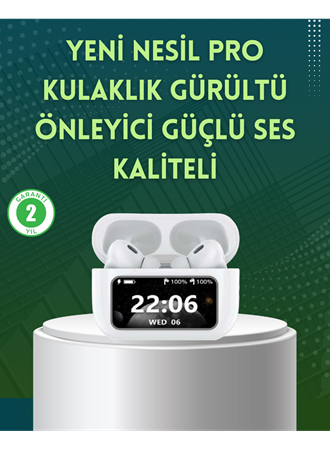 Yüksek Bass ve Güçlü Ses Özellikli Akıllı Bluetooth Kulaklık Dokunmatik Kontrol