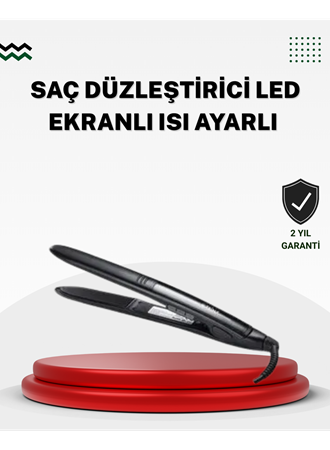 2025 Seri Profesyonel Isı Ayarlı Titanyum Kaplama Saç Düzleştirici Dijital Ekranlı