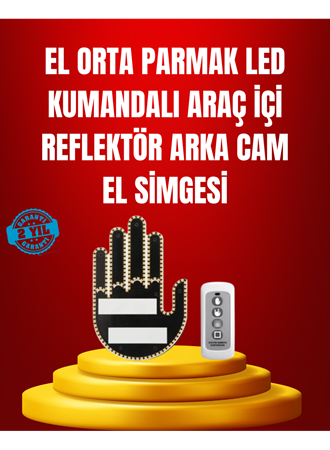 Suya Dayanıklı LED El Park Uyarı Cihazı Uzaktan Kumandalı 2025