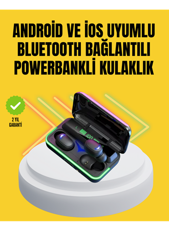 E10 Powerbanklı Bluetooth Kulaklık Oyun Modu ve Şık Tasarım