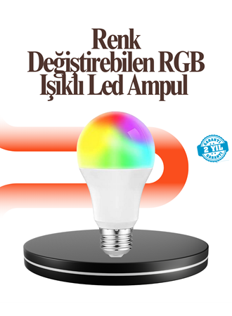Renk Değiştiren RGB LED Ampul 16 Renk Uzaktan Kumandalı 2025 Model