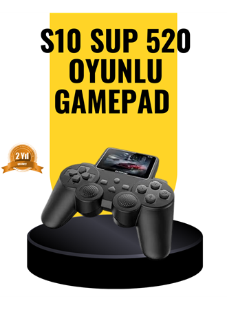 2025 A Kalite S10 Gamepad 520 Oyunlu TV Bağlantılı Retro Atari Konsolu