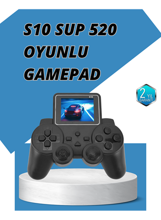 S10 Gamepad HDMI TV Bağlantılı 520 Klasik Retro Oyun 2025 Seri Orijinal