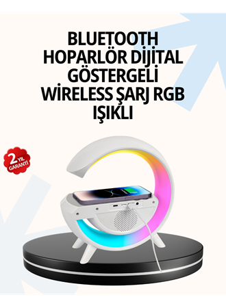 15W Hızlı Şarj Destekli LED Atmosfer Işığı ve Alarm Fonksiyonlu Lamba