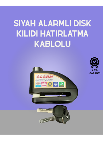 Yüksek Sesli 110dB Çelik Disk Kilidi Su Geçirmez