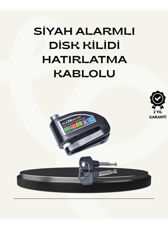 Çift Modlu 110dB Alarmlı Disk Kilidi Suya Dayanıklı