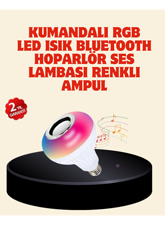 Bluetooth Bağlantılı RGB LED Ampul – Şık ve Fonksiyonel
