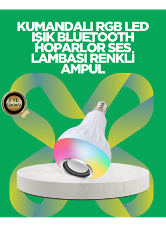 Bluetooth Hoparlörlü LED Ampul – 12W Enerji Tasarruflu