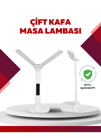 Göz Koruyucu LED Okuma Lambası | Titreşimsiz Işık, Kalemlik ve Stand Fonksiyonlu