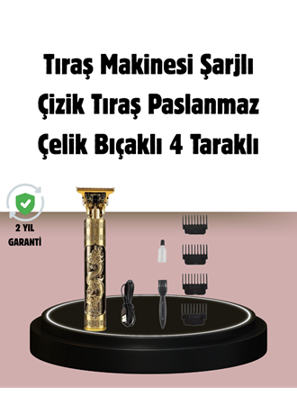 Şarjlı Titanyum Bıçaklı Saç Kesme Makinesi