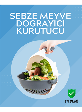 Süzgeçli Hazneye Sahip Çok Amaçlı Rende ve Dilimleyici