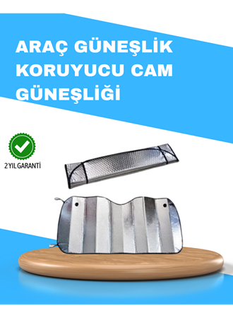 Katlanabilir Alüminyum Araç Güneşliği – UV Koruma ve Klima Tasarrufu Bir Arada
