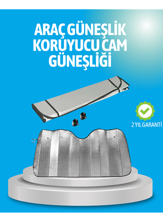 Gelişmiş Yansıtıcılı Katlanabilir Araç Güneşliği – Alüminyum & Süngerli İzolasyon Teknolojisi