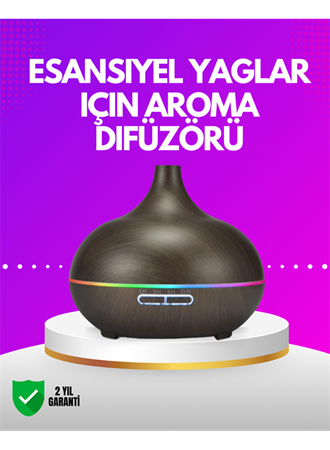 Zamanlayıcılı ve Otomatik Kapanmalı Aromaterapi Nemlendirici Difüzör