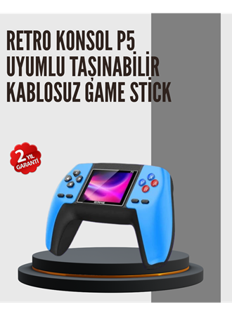 Nostaljik Mini GamePad | 520 Hazır Oyun, Tak ve Oyna