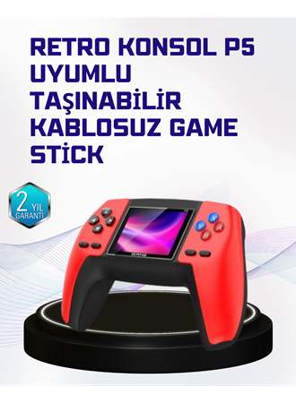 P5 Retro Oyun Konsolu | Ergonomik Tasarım, Taşınabilir