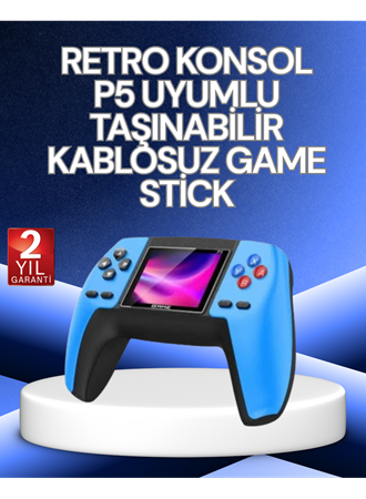 P5 Retro GamePad | 520 Klasik Oyunlu Mini Oyun Konsolu