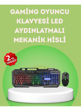 Gaming Klavye ve Mouse Seti PG8018 – Dayanıklı Tuşlar, Hızlı Komut