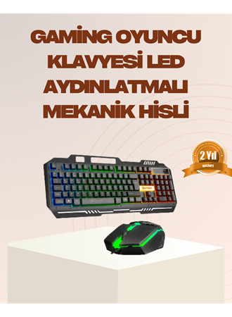 Mekanik LED Gaming Klavye Mouse Seti – Yüksek Tepki ve Ergonomi