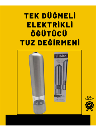 Elektrikli Baharat Öğütme Cihazı Ergonomik Şeffaf Gövde