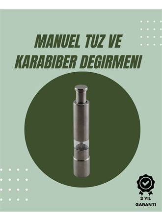 Orta Boy Kararbiber ve Tuz Öğütücü – Kolay Kullanım, Şık Tasarım