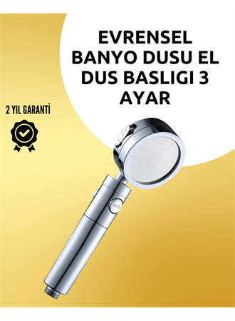 Masaj ve Yağmur Modlu Çok İşlevli Paslanmaz Çelik Duş Başlığı