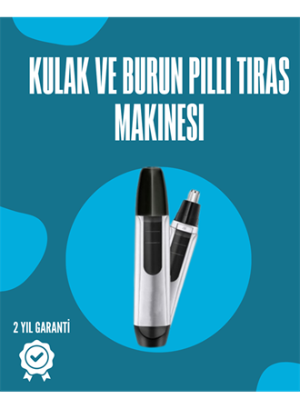 Pil ile Çalışan Kulak, Burun ve Kaş Tımar Cihazı