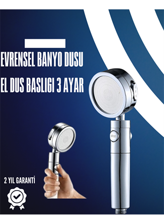 Dayanıklı ve Ergonomik Tasarımlı Ayarlanabilir El Duş Başlığı