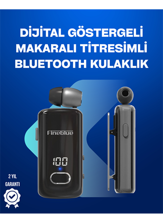 Fineblue F580 – Klipsli Bluetooth Kulaklık, Gürültü Engelleyici, Uzun Pil Ömürlü