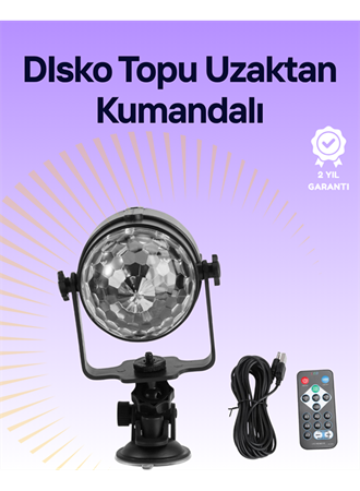 Taşınabilir ve Dayanıklı Plastik Kristal LED Disko Işığı