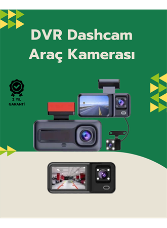 Tam Kapsamlı Araç Güvenliği: 3 Kameralı Full HD Kayıt Sistemi ile Ön, İç ve Arka Görüş