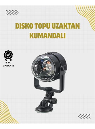 Uzaktan Kumandalı, Ses Kontrollü LED Disko Işığı - Parti ve Kulüpler İçin