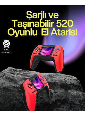 P5 Retro GamePad – 520 Klasik Oyunlu Tak-Çalıştır Mini Konsol