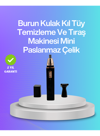 Sessiz çalışan tüy düzeltici burun ve kulak makinesi