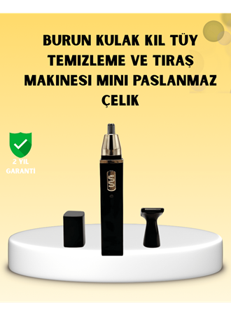 Şarjlı burun ve kulak kılı temizleme cihazı