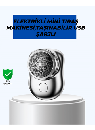 Mikro titreşim motorlu, düşük sesli, USB girişli tıraş makinesi