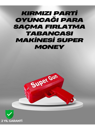 Dolar Boyutunda Kâğıt Atışı Yapan Pil ile Çalışan Oyuncak Tabanca