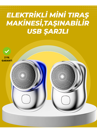 Taşınabilir, cep boyunda, şarjlı elektrikli tıraş makinesi