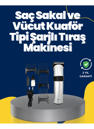 5 Farklı Kesim Tarağıyla Gelen Çok Amaçlı Tıraş Cihazı