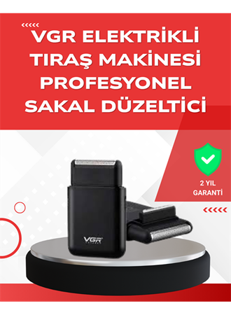 ABS Gövdeli Süper İnce Elektrikli Sakal Kesici – 45 dk Kablosuz Kullanım, Yanak Makası Dahil