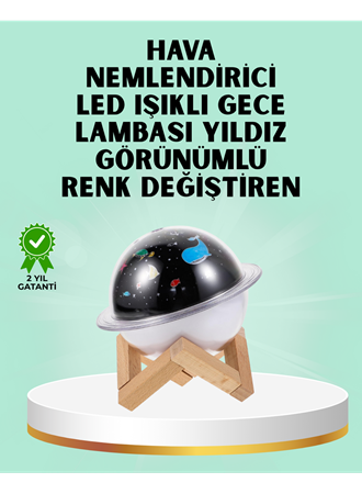 Projektör ışığı bulunan USB bağlantılı mini aromaterapi destekli hava nemlendirici