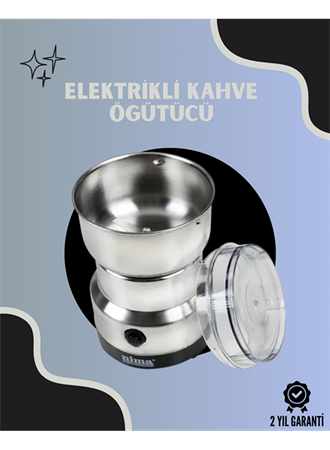 Paslanmaz Çelik Kahve Değirmeni | Düşük Gürültü, Yüksek Devir, Fındık ve Tahıl İçin Uygun