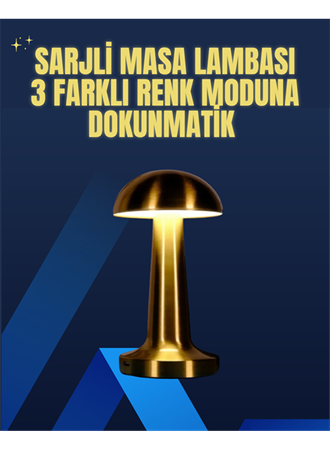 Modern Tasarım Şarjlı Masa Lambası – 1800 mAh Batarya