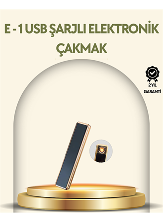 USB Şarjlı Alevsiz Elektronik Çakmak – Rüzgara Dayanıklı, Gazsız, Güvenli Kullanım